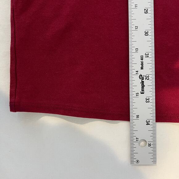 Rolla Coster Bodycon Halter Midi Dress Women's M Burgundy Wine Back Zip - Picture 7 of 7